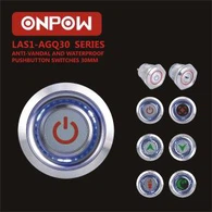 Athraigh Cnaipe Brúigh Siombail Cumhachta 30mm